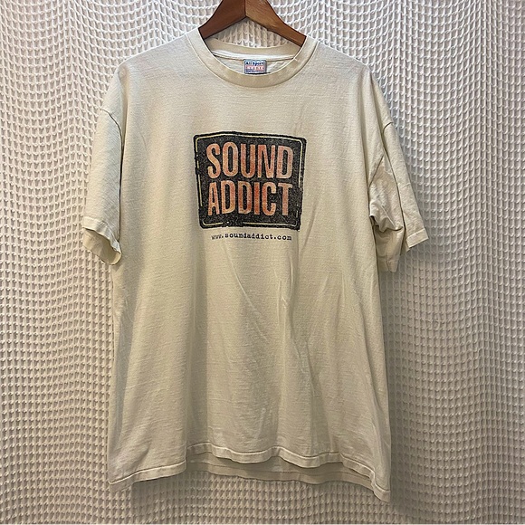 Vintage Y2K Sound Addict Promo Graphic All Sport T Shirt - Picture 1 of 11